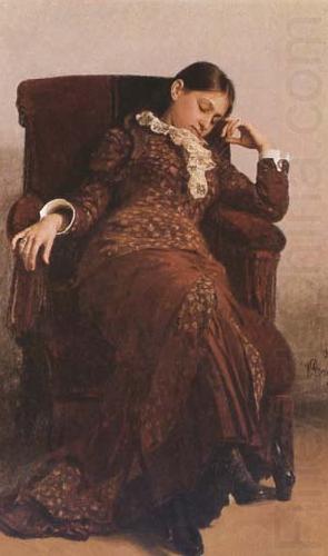 Protrait of Vera Alekseevna Repina (mk09, llya Yefimovich Repin